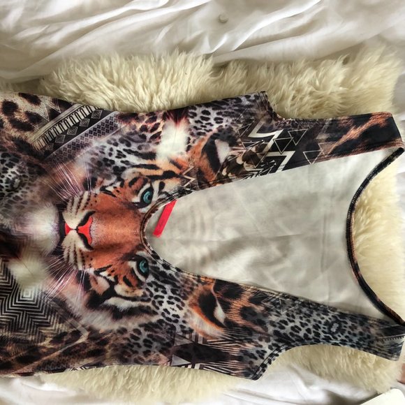 Codigo bodycon tiger graphic dress M - Picture 3 of 6